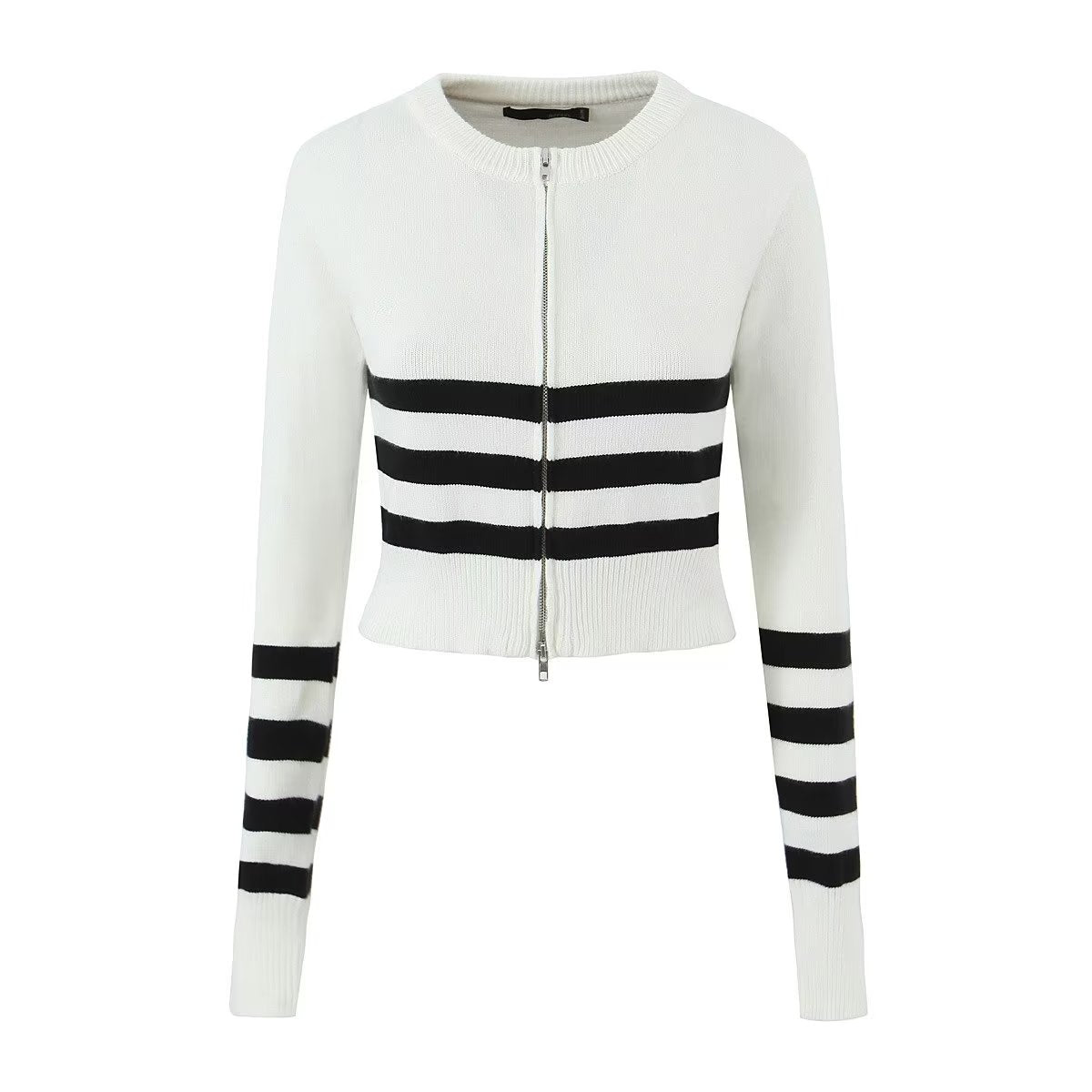 2023 Fashion Trends | Classic Striped Cardigan Crop Top