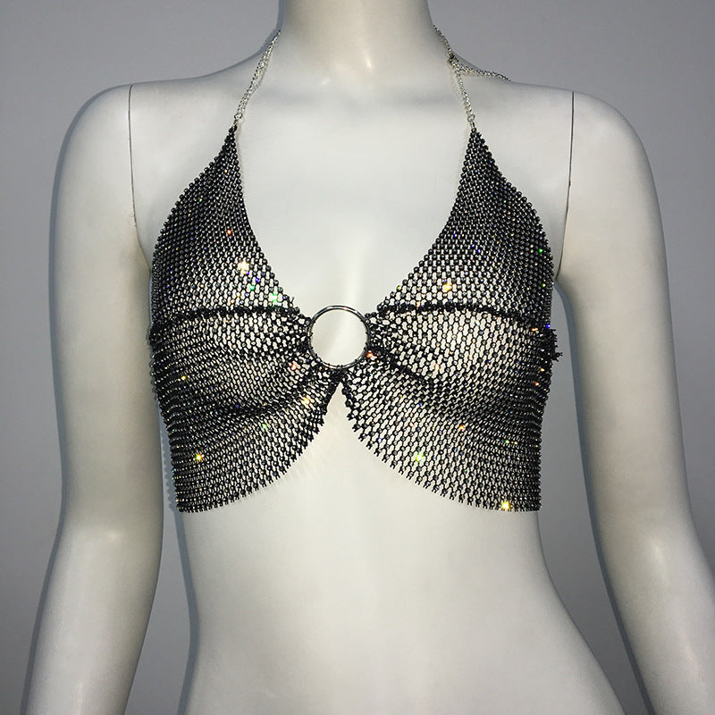 Euphoria Outfits | See Through Rhinestone Crop Top And Mini Skirt Outfit