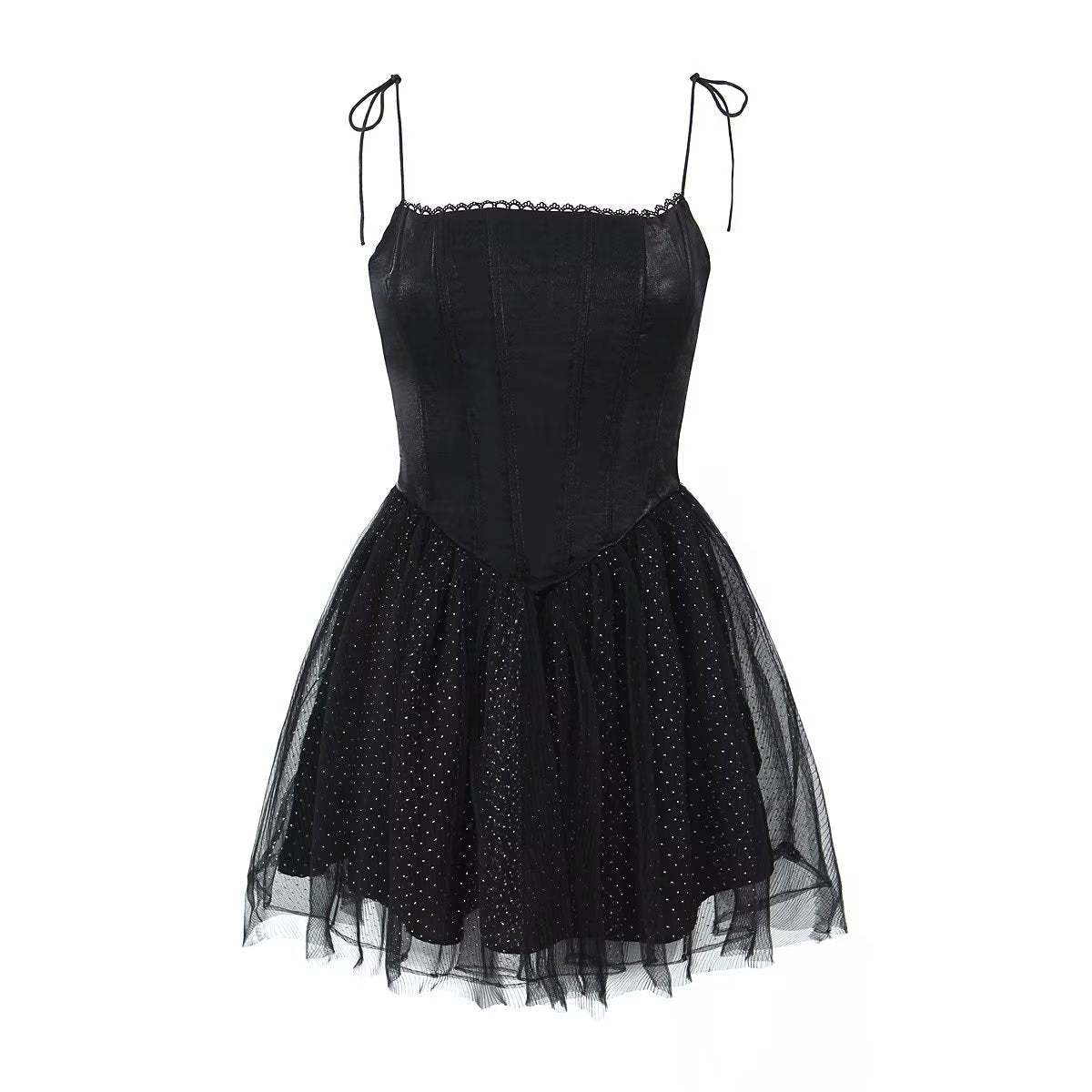 Short Prom Dresses | Corset Black Glitter Mini Prom Dress L / Black Short Prom Dresses | Corset Black Glitter Mini Prom Dress L / Black