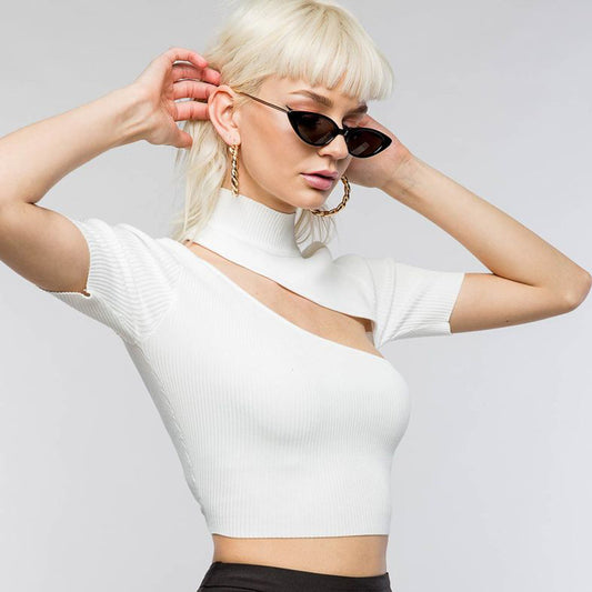 Clean Girl Aesthetic | Cut Out Crop Top