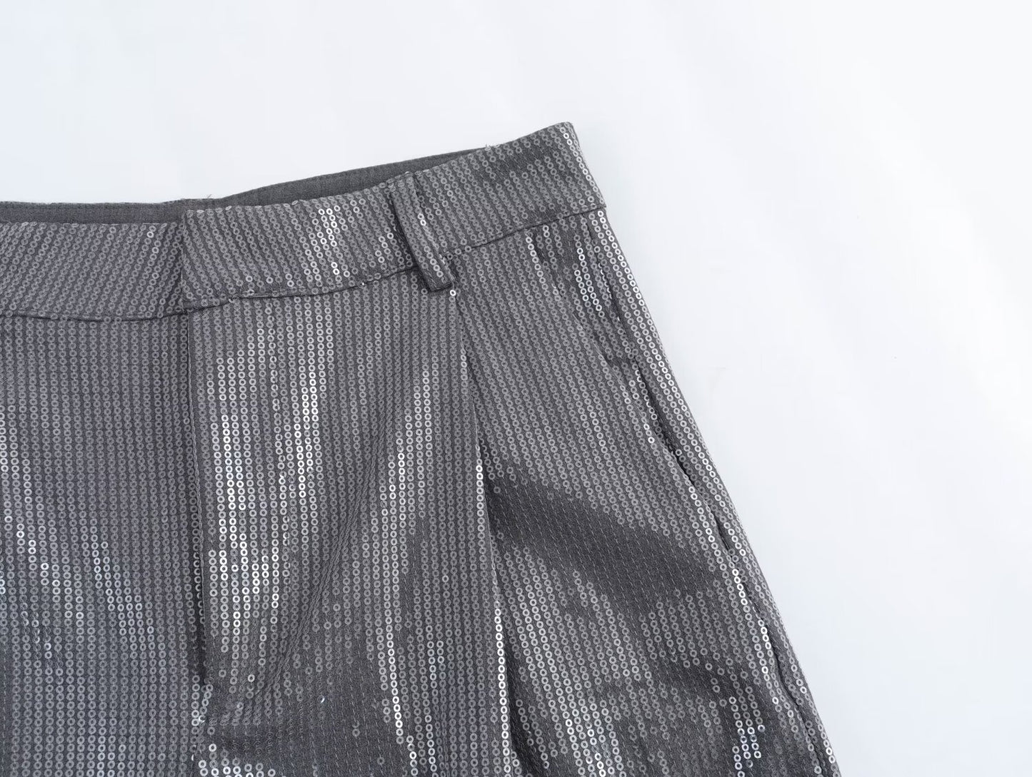 Y2K Winter Outfits | Silver Chrome Blazer Wide Leg Pants