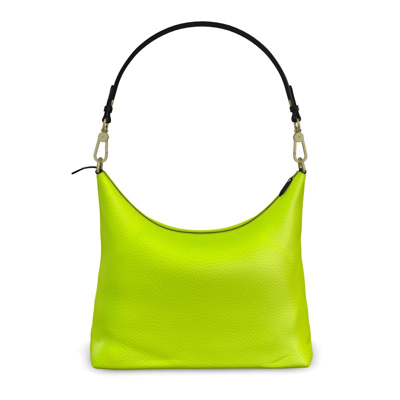 Neon Aesthetic | Neon Yellow Square Hobo Bag