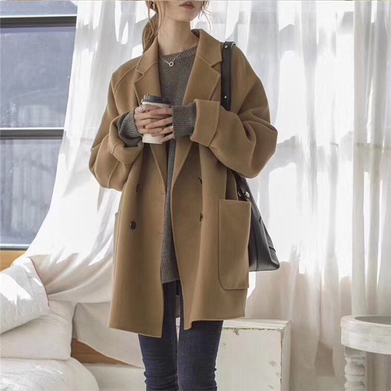 Trench Coat Outfit | Chic Cashmere Oversized Coat Blazer