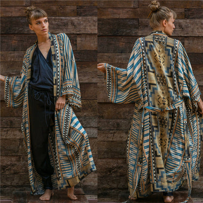 Boho Long Kimono Robe