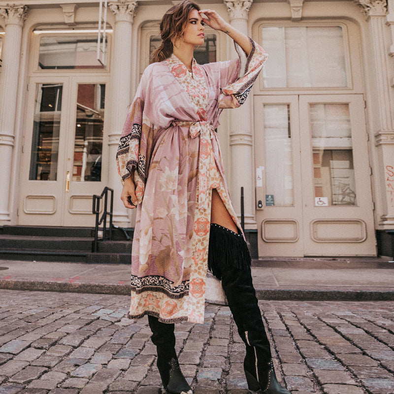 Cute Kimonos | Floral Lilac Lavender Aesthetic & Orange Aesthetic Kimono