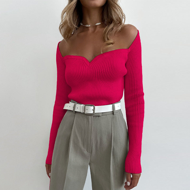 Elegant Winter Outfits | Off Shoulder Sweater