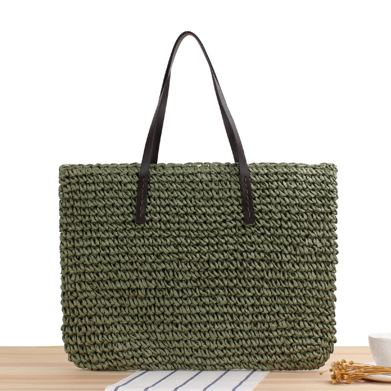 Large Tote Handbags | Large Tote Straw Handmade Handbag
