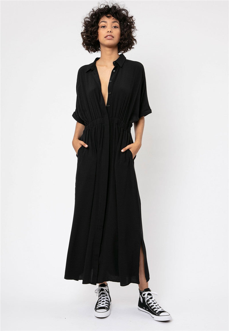 A Minimalist Shirt Dress