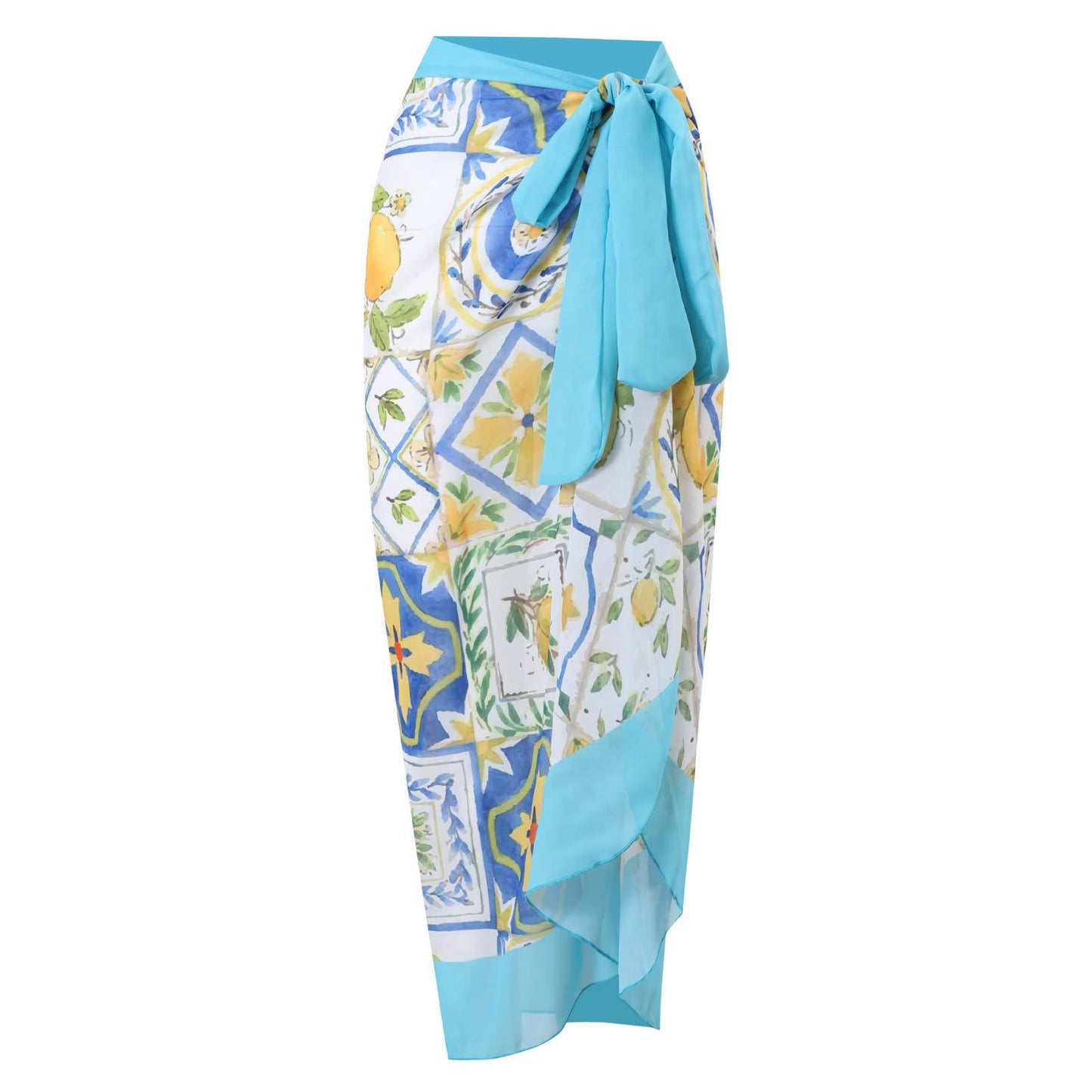 Summer Outfits | Leopard Print Ruffle Swimwear Bikini Chiffon Skirt