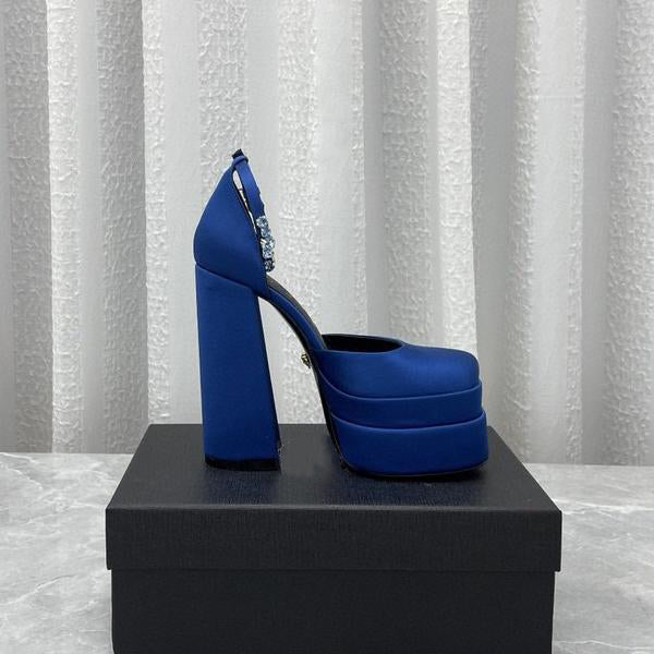 Prom Shoes | 90's Aesthetic Neon Pink Chunky Heels