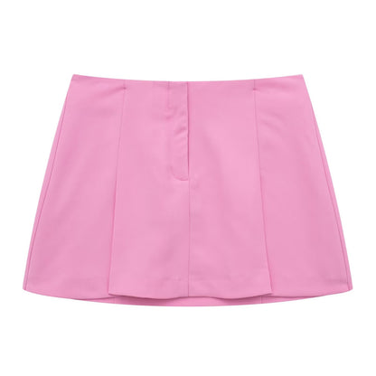 Pink Summer Outfits | Pink Summer Cropped Blazer Shorts Outfit