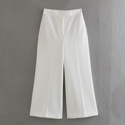 Capsule Wardrobe | White Vest Wide Leg Pants Outfit 2-piece