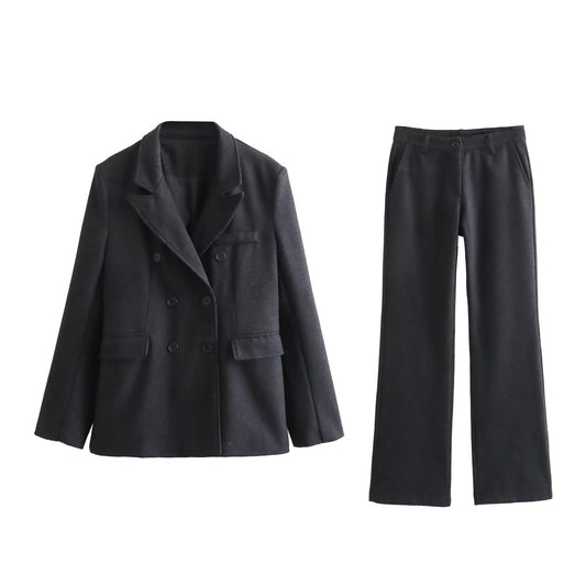 TGC Fashion Blazer Outfits, Straight Leg Pants Black Blazer Outfit