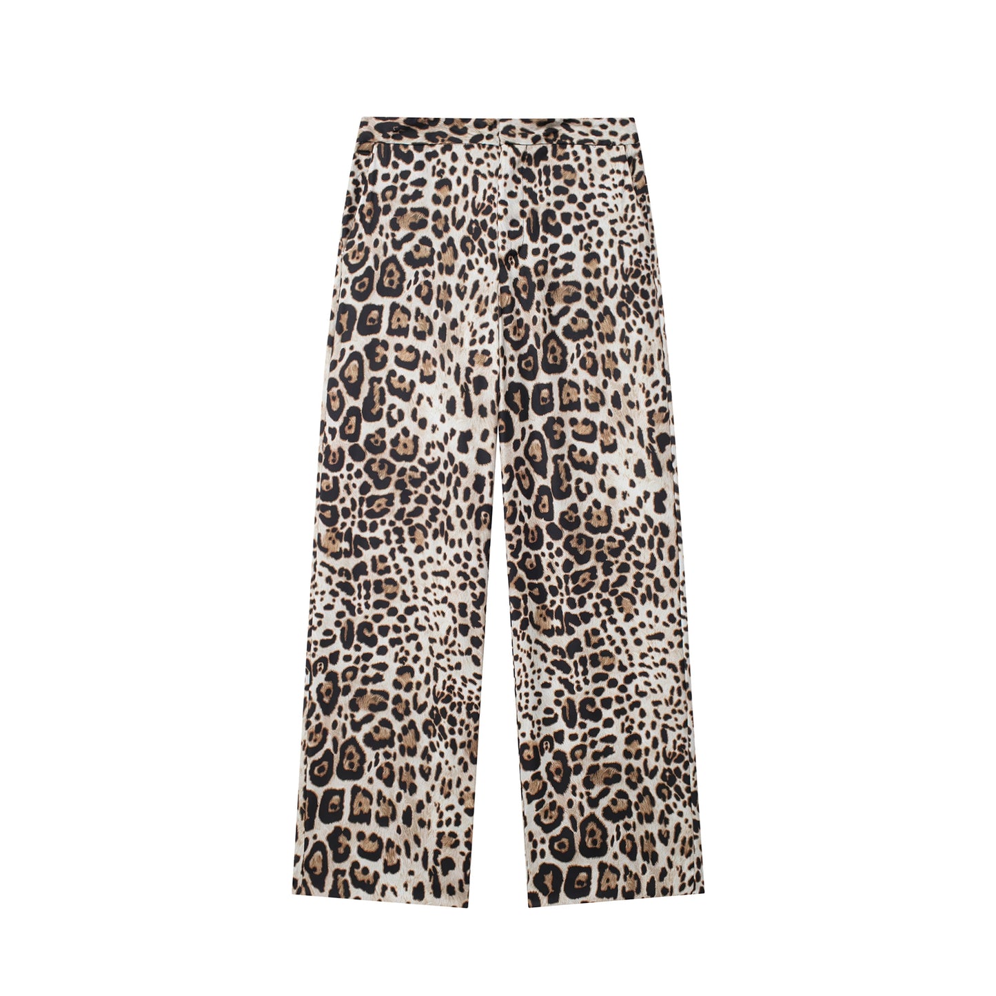 2024 Fashion Trends| Leopard Shirt Straight Pants Outfit