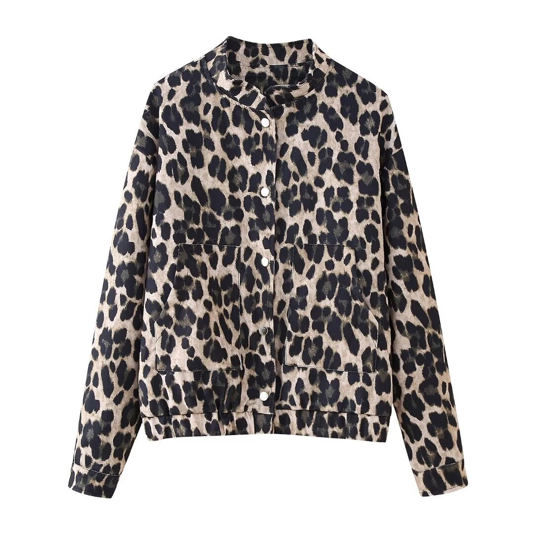 TGC FASHION 2024 Fashion Fall Outfits, Button Leopard Coat