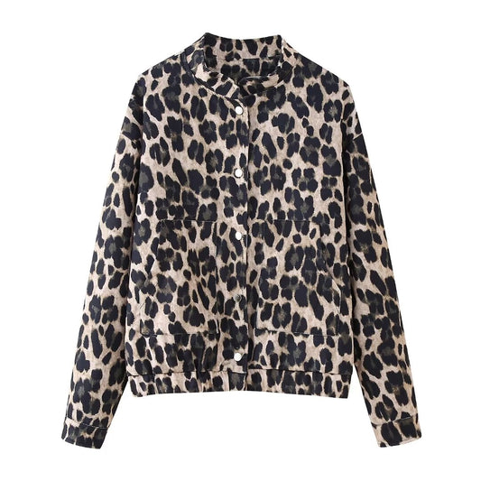 TGC FASHION 2024 Fashion Fall Outfits, Button Leopard Coat