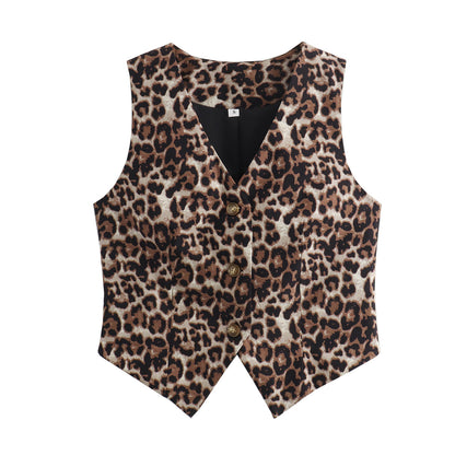 TGC FASHION 2024 Fashion Trends, Brown Leopard Vest