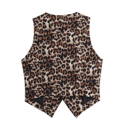 TGC FASHION 2024 Fashion Trends, Brown Leopard Vest