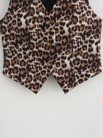 TGC FASHION 2024 Fashion Trends, Brown Leopard Vest