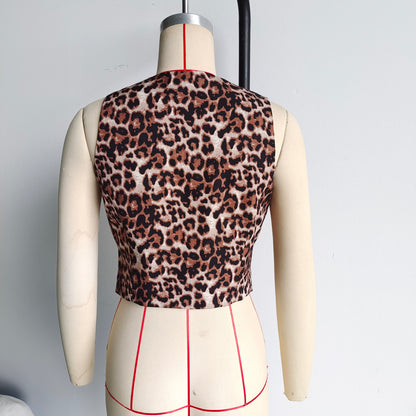 TGC FASHION 2024 Fashion Trends, Brown Leopard Vest