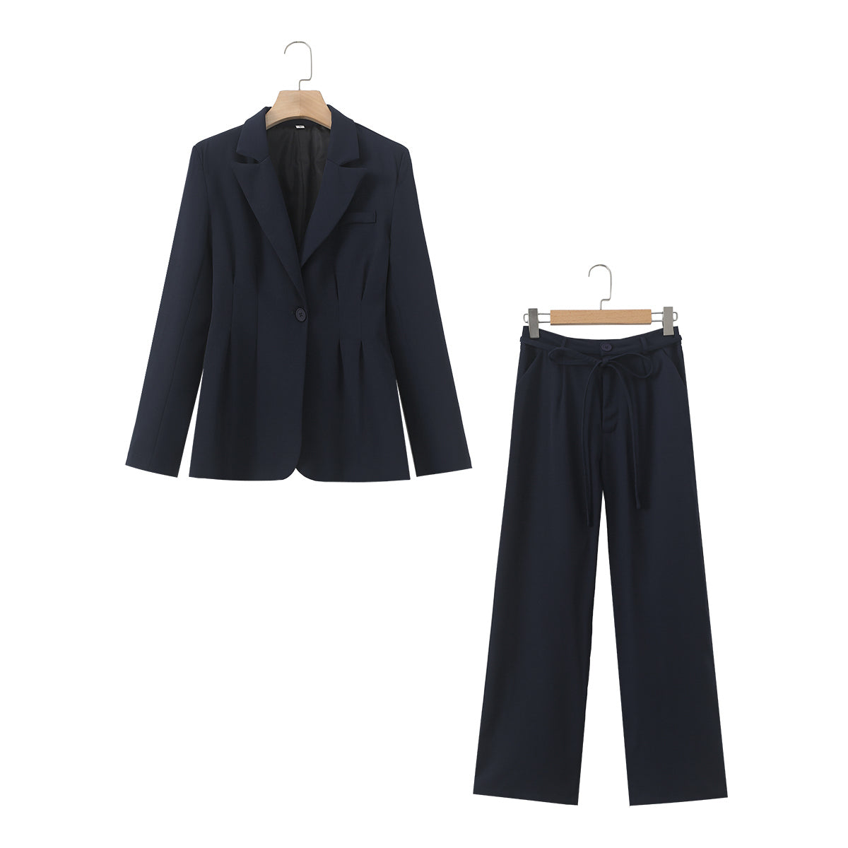 TGC Fashion Blazer Outfits 2024, Navy Blue Blazer Outfit 2-piece Set