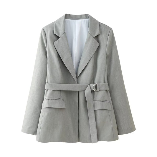 TGC Fashion Fall Blazer Outfits 2024, Casual Belted Blazer