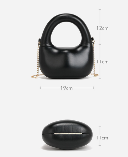 Winter 2025 Circle Bag - Elegant Chain Shell Handbag