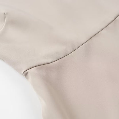 TGC “Spring Form” Sleek Two-Piece Dress Set | Minimalist Sleeveless Crew Neck Top & Short Skirt