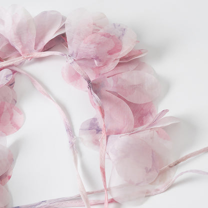 TGC “Fleur Grace” Spaghetti Strap Dress | Super Feminine Floral Waist-Tie Vacation Mini Dress