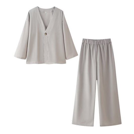 The Drift Set – Cotton Linen Two-Piece for Laid-Back Summer Living