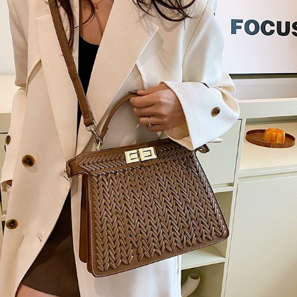 TGC “Everyday Grace” Woven Tote | High-Sense Large Capacity Office & Messenger Bag