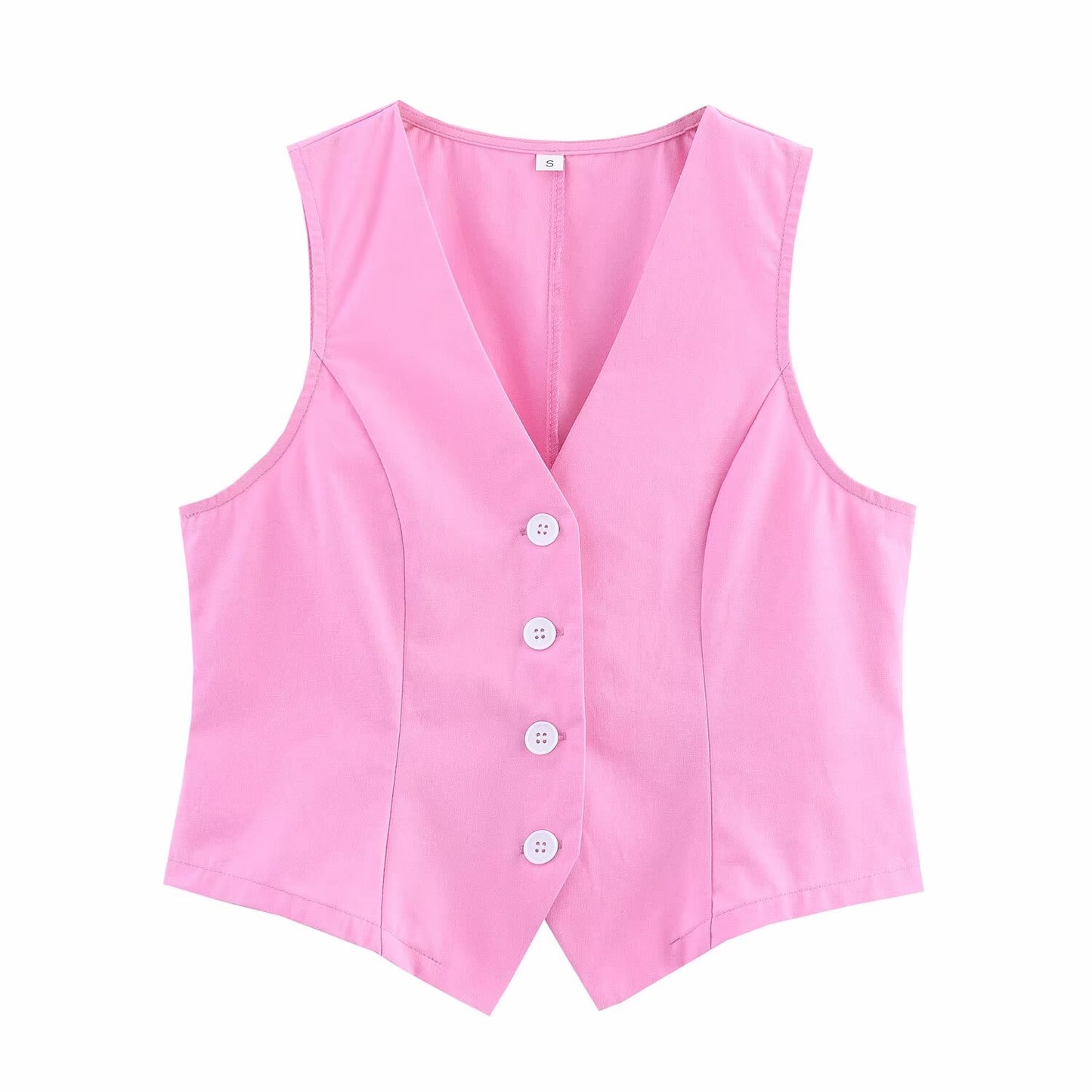 Summer Simplicity” V-Neck Vest & High Waist Midi Skirt Set | Sleeveless Office Chic 2-Piece