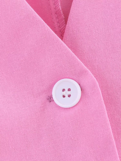 Summer Simplicity” V-Neck Vest & High Waist Midi Skirt Set | Sleeveless Office Chic 2-Piece