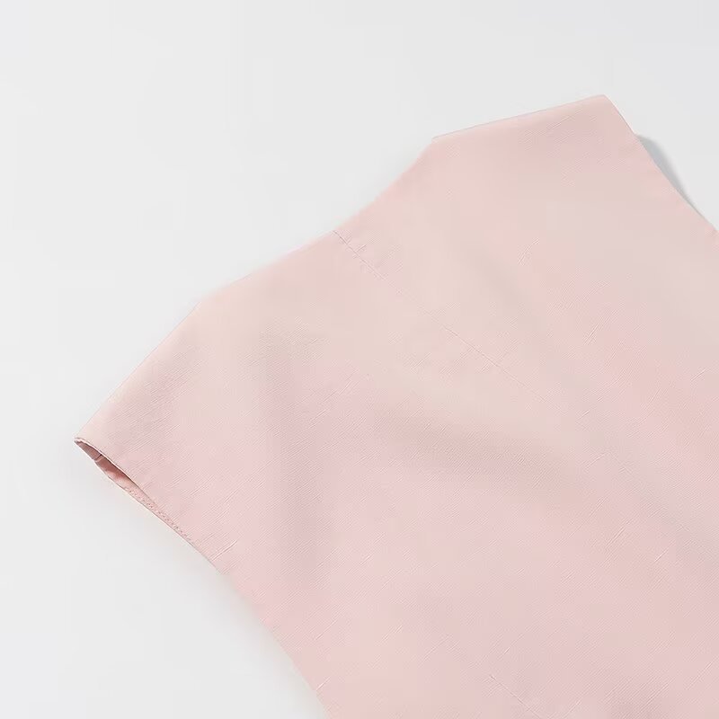 [TGC “Effortless Grace” Summer Vest & Pleated Trousers Set | Office Chic Minimalist Style]