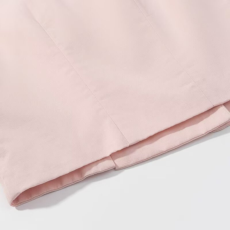 [TGC “Effortless Grace” Summer Vest & Pleated Trousers Set | Office Chic Minimalist Style]