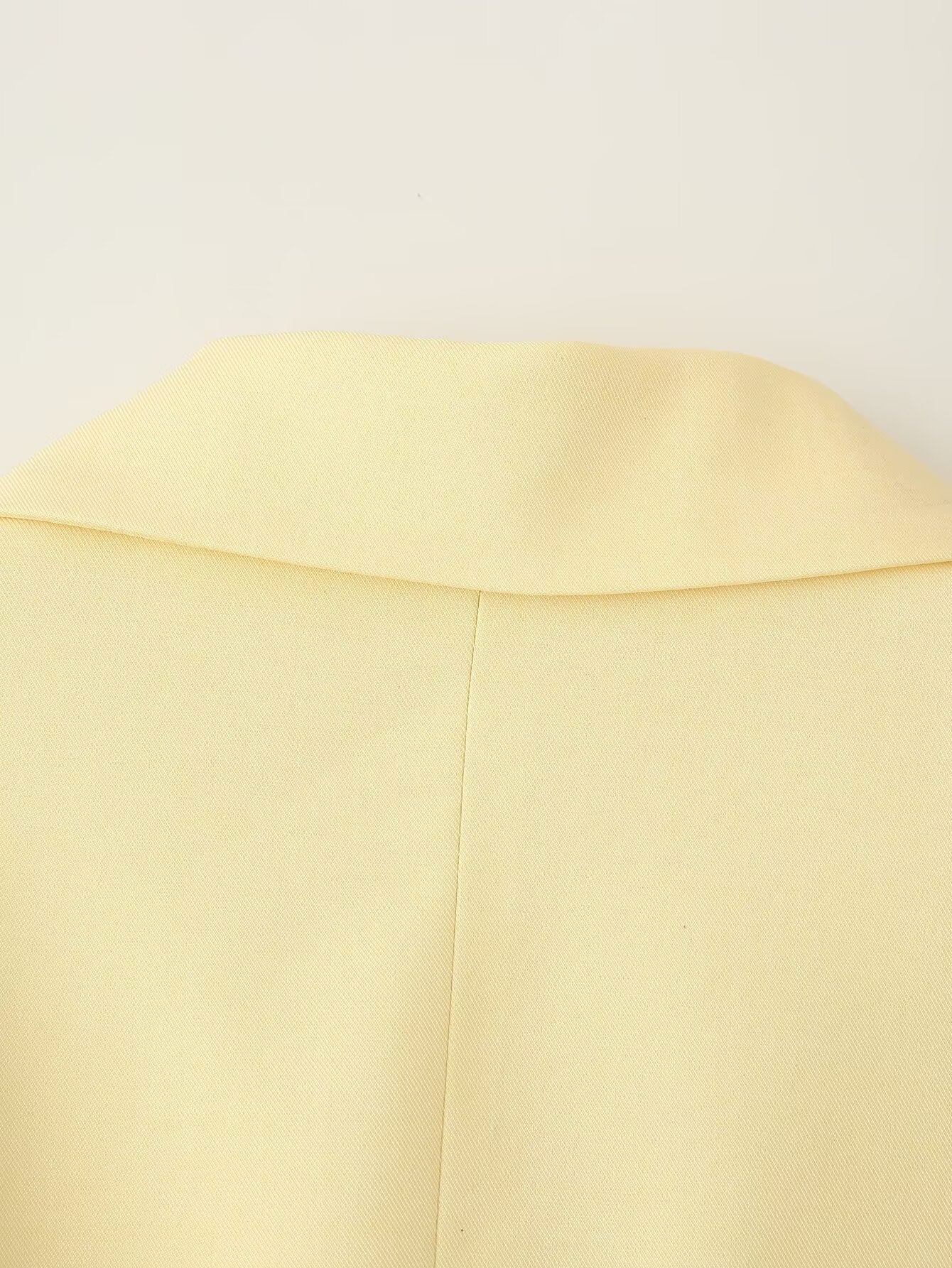 TGC “Grace in Bloom” Wide Shoulder Belted Blazer | Pastel Yellow & Baby Blue