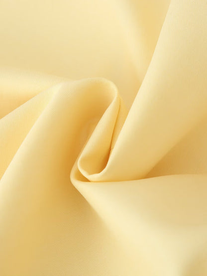 TGC “Grace in Bloom” Wide Shoulder Belted Blazer | Pastel Yellow & Baby Blue