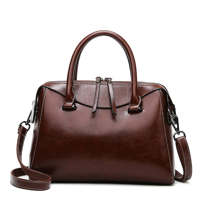 TGC “Clair” Textured Leather Bag | Minimalist Large Capacity Shoulder & Messenger Tote