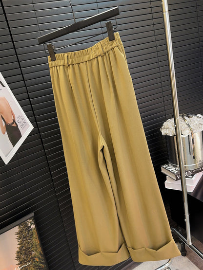 Spring Outfits 2024 | Korean Old Money Aesthetic Korean High Waist Wide Leg Pants Sizes S-L