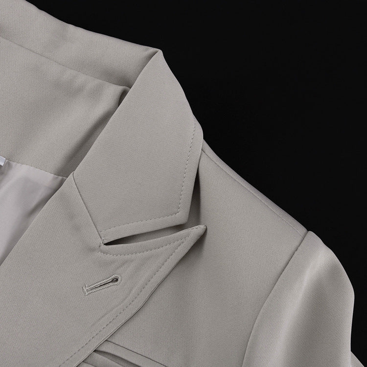 Serene Grace 3-Piece Power Blazer Wide Leg Pants Set