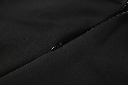 TGC “Céleste” Collared Maxi Dress | Slim Fit Lace-Up Waist & Front Split Elegance