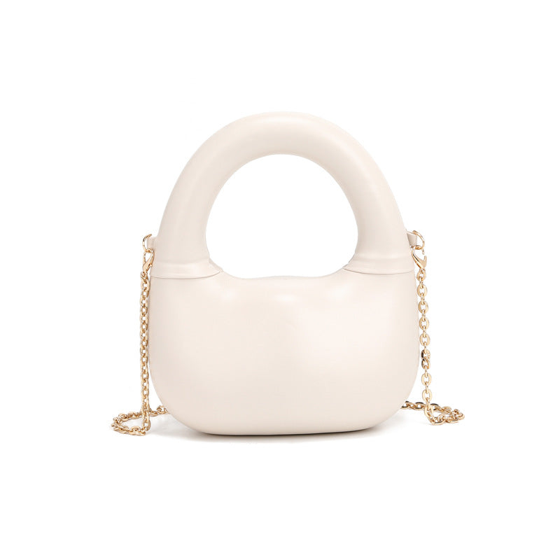 Winter 2025 Circle Bag - Elegant Chain Shell Handbag