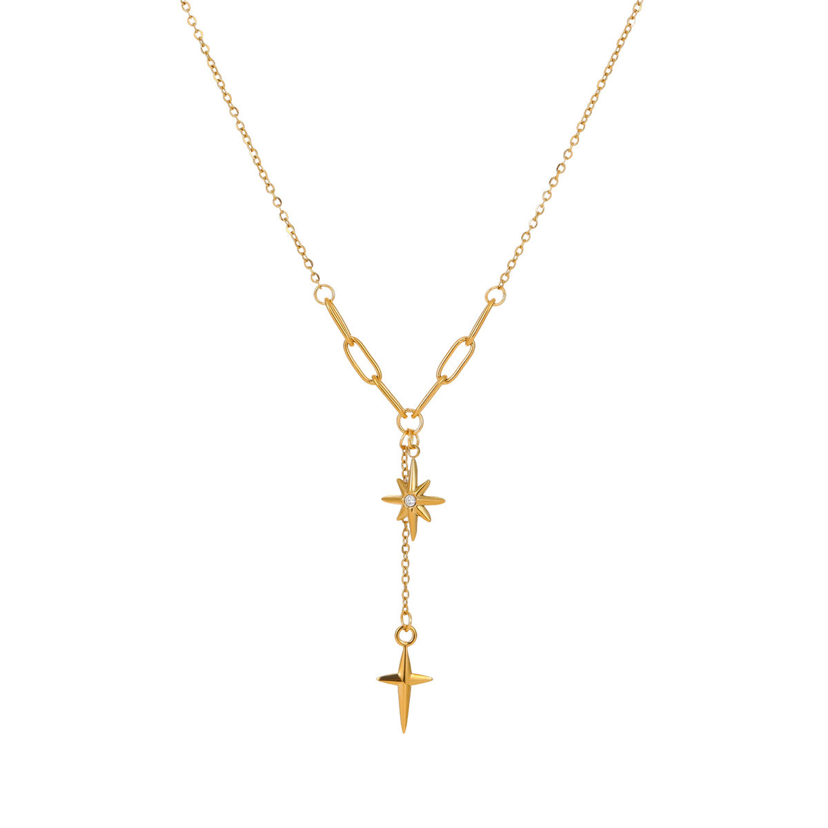 TGC Crosses | The Guiding Star Eight-Point Star & Cross Necklace
