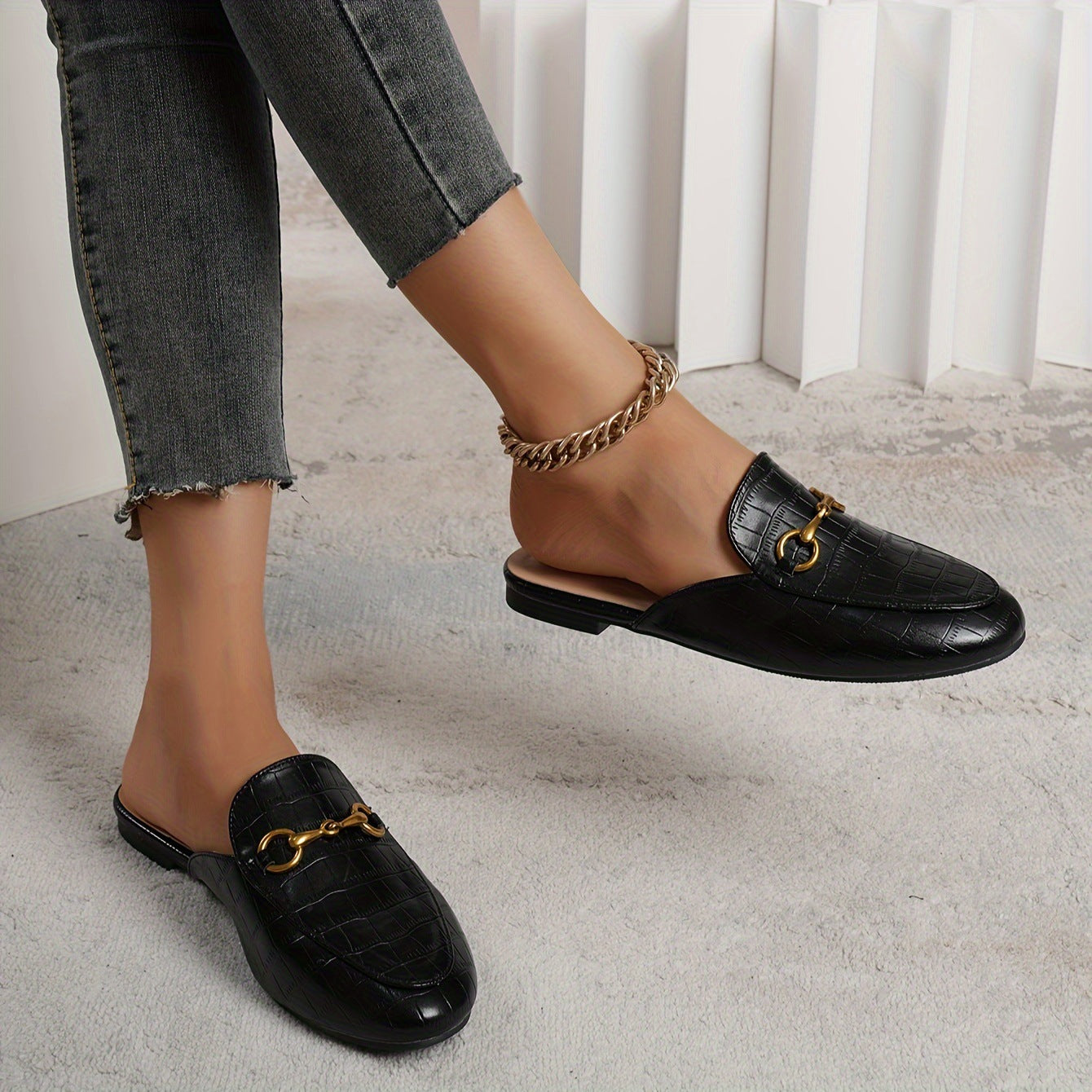 TGC “Élan” Mules | Minimalist Flats for Office & Casual Wear