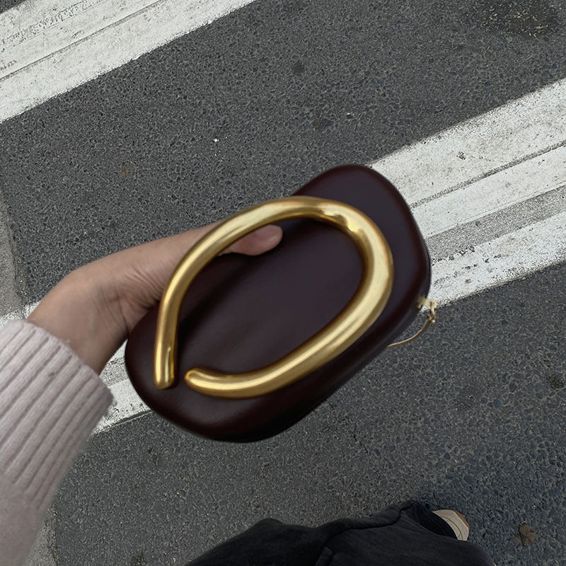 [TGC “C Luxe” Metal Box Clutch | Elegant Evening & Cocktail Crossbody Bag]