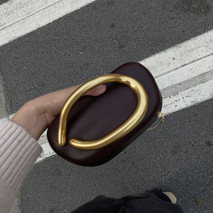 [TGC “C Luxe” Metal Box Clutch | Elegant Evening & Cocktail Crossbody Bag]