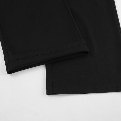 Spring Outfits 2024 | Cotton Linen Long Sleeve Shirt  Wide Leg Pants 2-piece Outfit Set