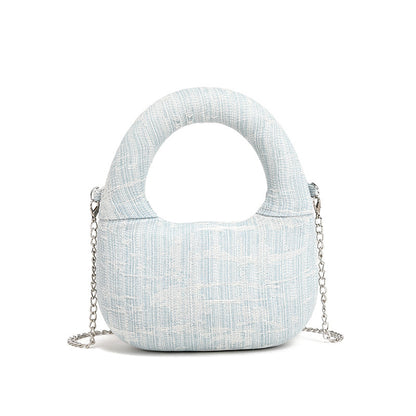 Winter 2025 Circle Bag - Elegant Chain Shell Handbag