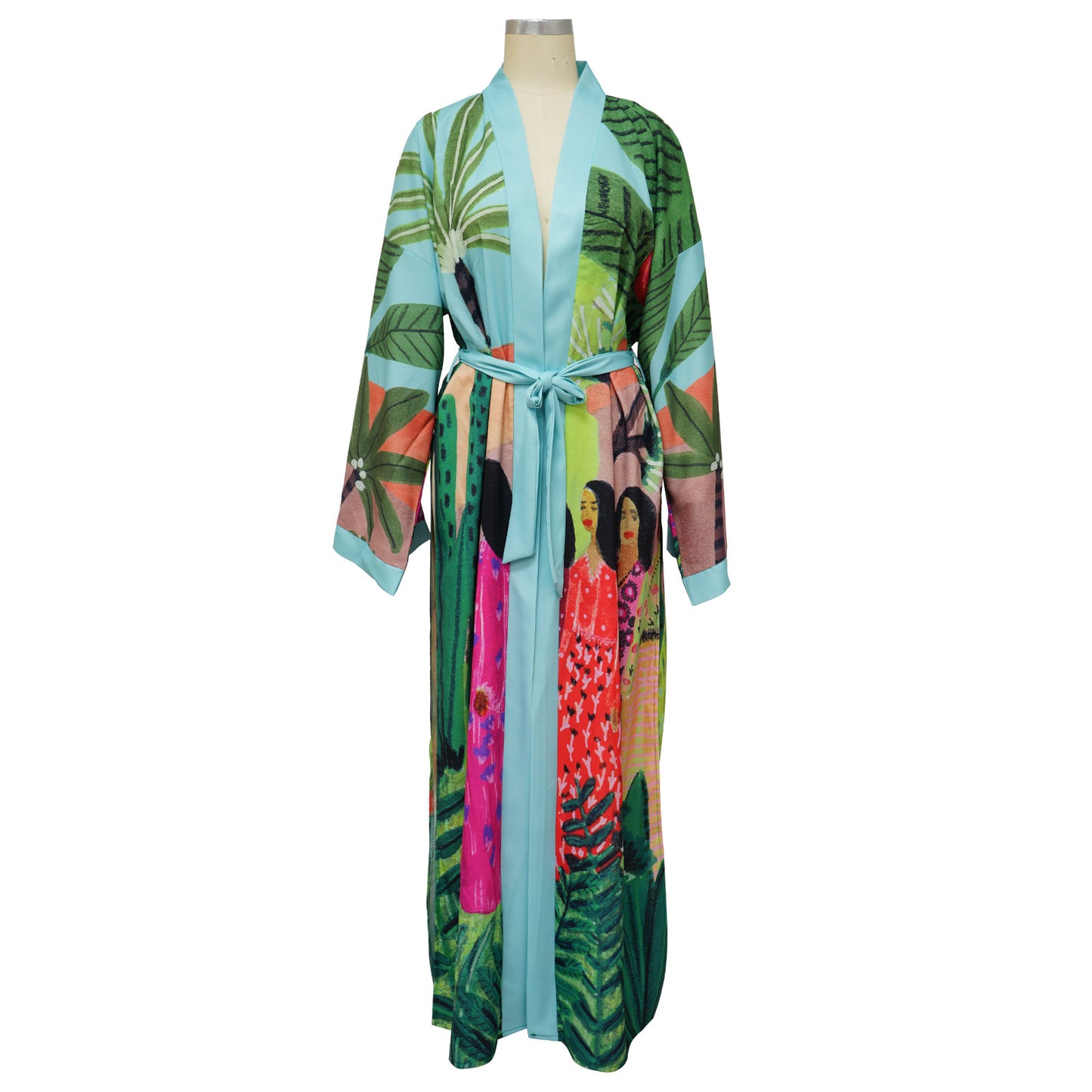 Spring Outfits | Floral Tropical Kimono Robe