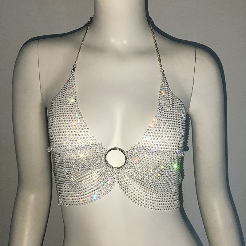 Euphoria Outfits | See Through Rhinestone Crop Top And Mini Skirt Outfit